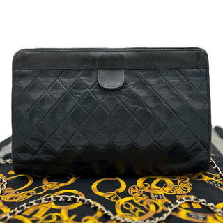 CHANEL Lambskin French Frame Clutch Chanel