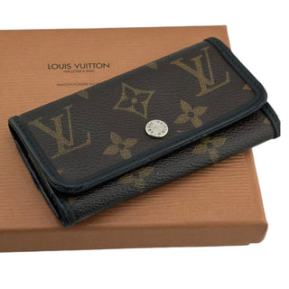 LOUIS VUITTON Macassar Monogram 6 Key Holder & Card Case Louis Vuitton