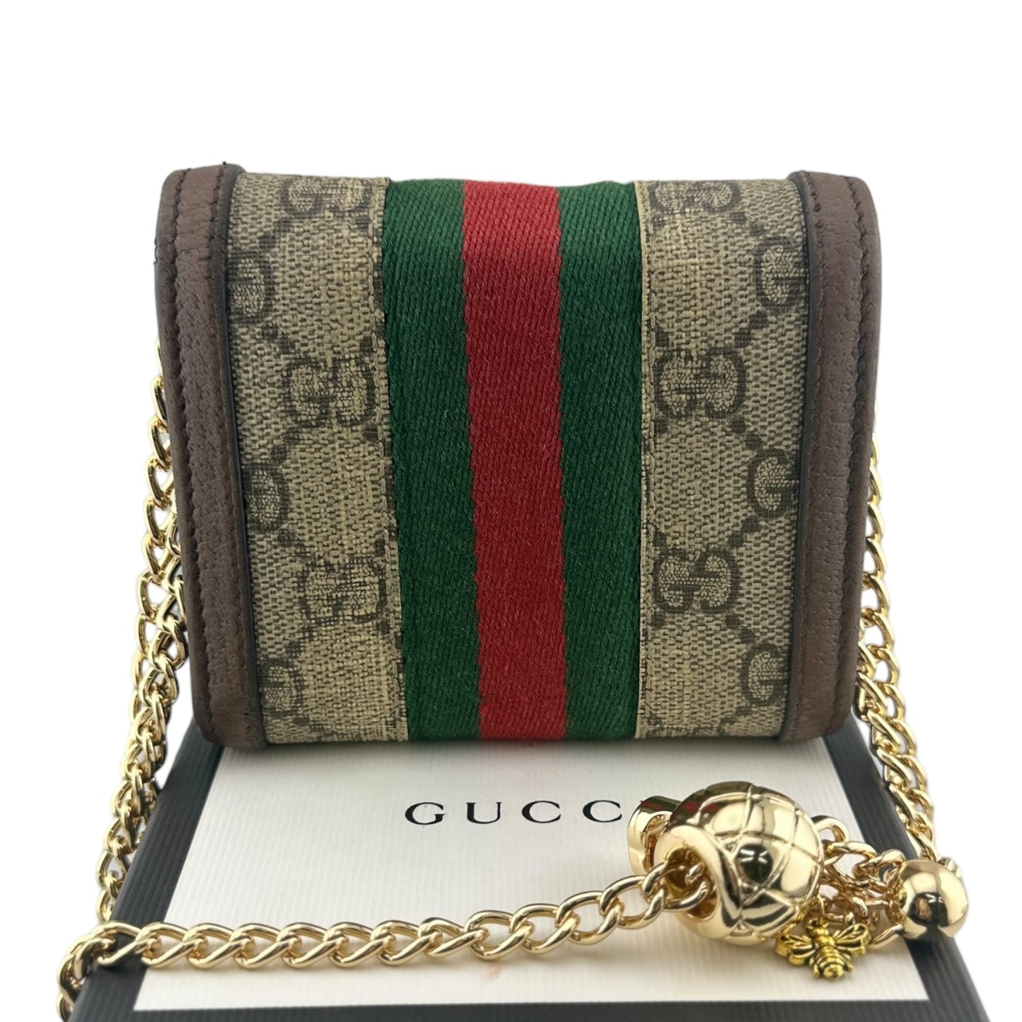 GUCCI Ophidia Compact Wallet with Unbranded Adjustable Chain Gucci