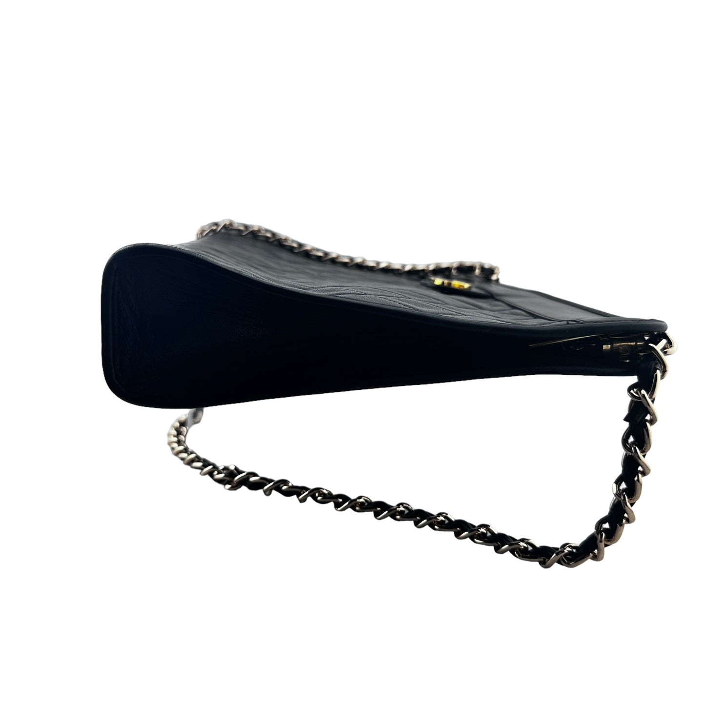 CHANEL Lambskin French Frame Clutch with Chain Chanel