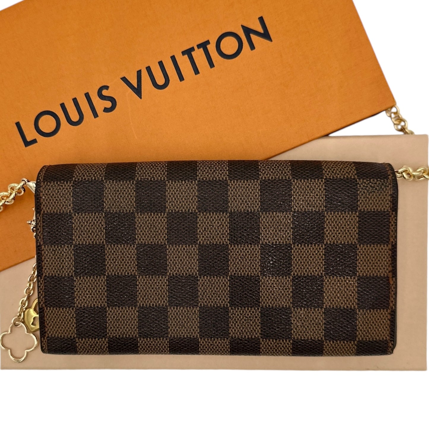 LOUIS VUITTON Damier Ebene Sarah Wallet Louis Vuitton