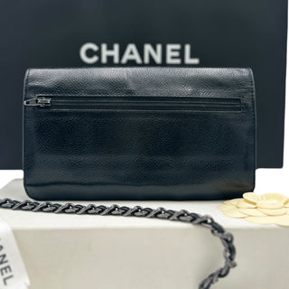 CHANEL Caviar Leather Timeless Clutch on Chain Chanel