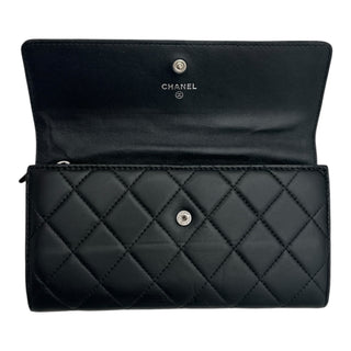 CHANEL Lambskin Long Flap Wallet Chanel