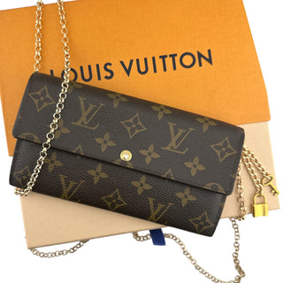 LOUIS VUITTON Monogram Sarah Wallet on Chain Louis Vuitton