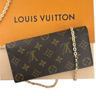 LOUIS VUITTON Red Monogram Emilie Wallet Louis Vuitton