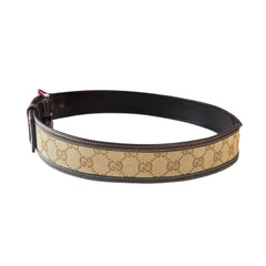 GUCCI Brown GG Supreme Canvas Belt 85/34 Gucci