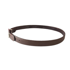 CHANEL Brown Leather Belt 70/28 Chanel