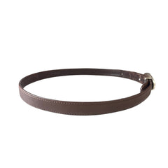 CHANEL Brown Leather Belt 70/28 Chanel