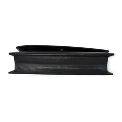 CHANEL Black Lambskin GHW Timeless Clutch with added chain Chanel