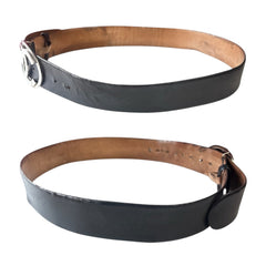 CHANEL Black Leather Belt 90/36 Chanel