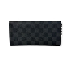 LOUIS VUITTON Damier Graphite Coated Canvas Wallet with added Chain Louis Vuitton