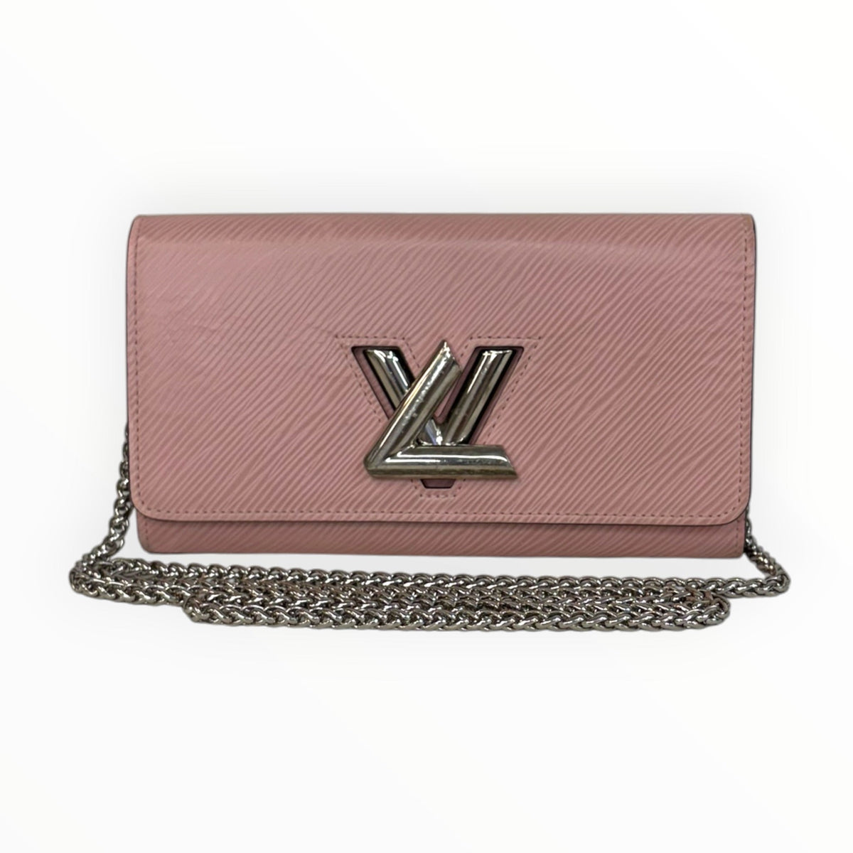 LOUIS VUITTON Pink Epi Leather Twist Wallet Louis Vuitton