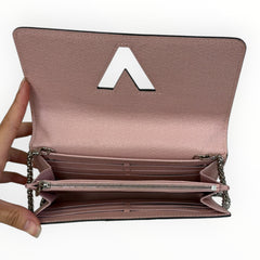 LOUIS VUITTON Pink Epi Leather Twist Wallet Louis Vuitton