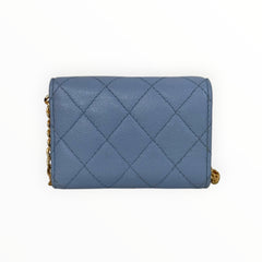 CHANEL Blue Caviar Classic GHW Compact Wallet Chanel