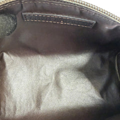 FENDI Zucca Canvas Zip Pouch with added Chain Fendi