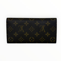 LOUIS VUITTON Flower Monogram Emilie Wallet with Chain Louis Vuitton
