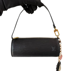 LOUIS VUITTON Black Epi Mini Papillon Louis Vuitton