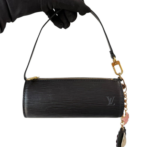 LOUIS VUITTON Black Epi Mini Papillon Louis Vuitton