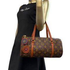 LOUIS VUITTON Monogram Coated Canvas Papillon 30 Louis Vuitton