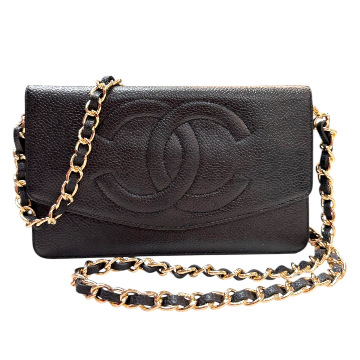 CHANEL Black Caviar Timeless Clutch Chanel