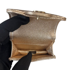 CHANEL Metallic Lambskin Airpod Case with Chain Clasp Chanel