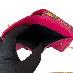 SAINT LAURENT YSL Pink Compact Zip Wallet Saint Laurent