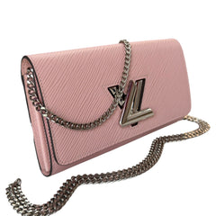 LOUIS VUITTON Pink Epi Leather Twist Wallet Louis Vuitton
