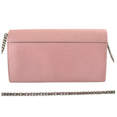 LOUIS VUITTON Pink Epi Leather Twist Wallet Louis Vuitton