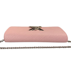 LOUIS VUITTON Pink Epi Leather Twist Wallet Louis Vuitton
