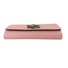 LOUIS VUITTON Pink Epi Leather Twist Wallet Louis Vuitton