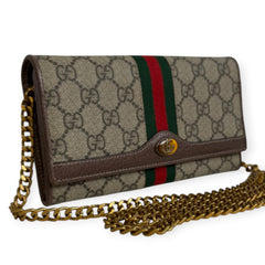 GUCCI GG Supreme Ophidia Coated Canvas Wallet On Chain Gucci