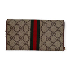 GUCCI GG Supreme Ophidia Coated Canvas Wallet On Chain Gucci