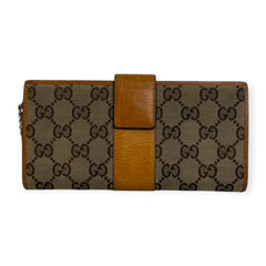 GUCCI GG Canvas Interlocking Wallet with Chain Gucci