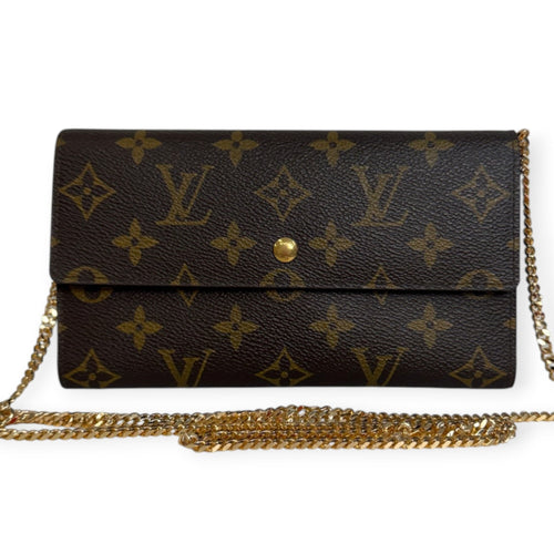 LOUIS VUITTON Monogram International Wallet with Chain Louis Vuitton