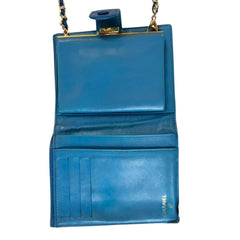 CHANEL Blue Caviar Leather Timeless Compact Wallet Chanel