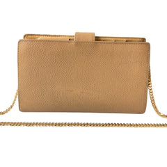 CHANEL Beige Caviar Leather Timeless Wallet Chanel