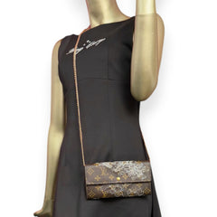 LOUIS VUITTON Limited Edition Monogram Dentelle Sarah Wallet with Chain Louis Vuitton