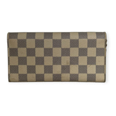 LOUIS VUITTON Damier Azur Emilie Wallet with Chain Louis Vuitton