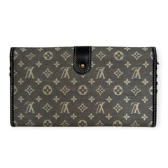 LOUIS VUITTON Monogram Navy Mini Lin/Idylle  Sarah Wallet with added Chain Louis Vuitton