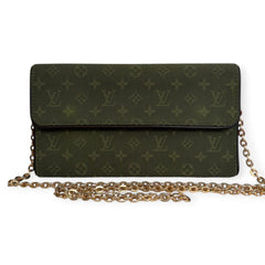 LOUIS VUITTON Monogram Mini Lin International Wallet with added Chain Louis Vuitton