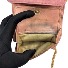 CHANEL Pink Caviar Leather Timeless Compact Wallet Chanel