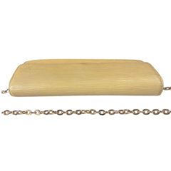 LOUIS VUITTON Butter Yellow Epi Leather Sarah Wallet with Chain Louis Vuitton