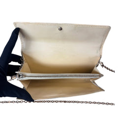 LOUIS VUITTON Butter Yellow Epi Leather Sarah Wallet with Chain Louis Vuitton