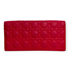 DIOR Pink Leather Cannage Clutch on Chain