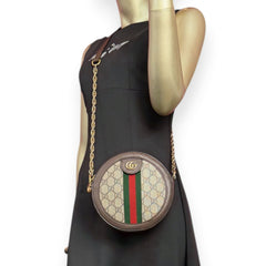 GUCCI GG Supreme Ophidia Round Crossbody Bag Gucci