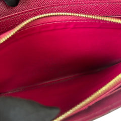 LOUIS VUITTON Monogram/Magenta Sarah Wallet with added Gold Chain Louis Vuitton