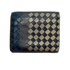 BOTTEGA VENETA Leather Intrecciato Bifold Wallet Bottega Veneta
