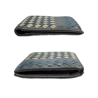 BOTTEGA VENETA Leather Intrecciato Bifold Wallet Bottega Veneta