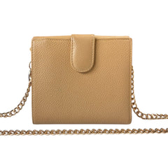 CHANEL Biege Caviar Leather Timeless Compact Wallet Chanel