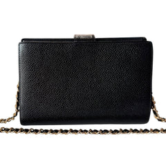 CHANEL Black Caviar Leather Timeless Wallet Chanel